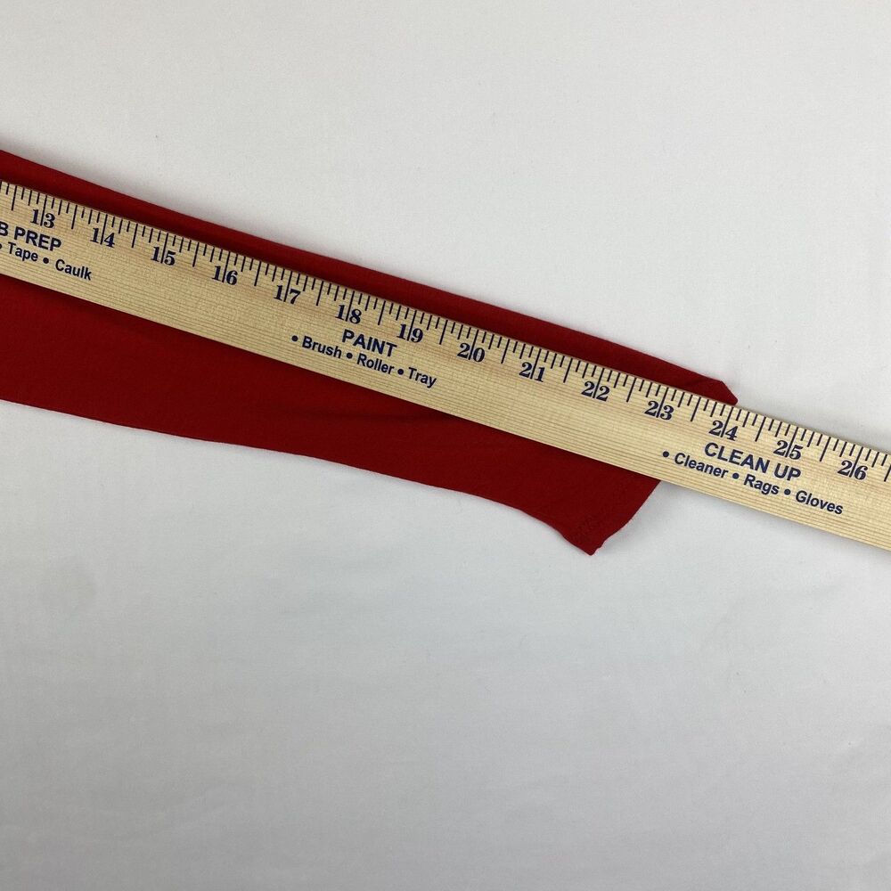 Women’s Red Long Sleeve Wrap Top with Tie Detail Size M - Picture 6 of 7